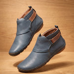 Estelle | Orthopädische Stiefeletten Damen Slip-On Flach mit Riemen