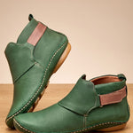Estelle | Orthopädische Stiefeletten Damen Slip-On Flach mit Riemen
