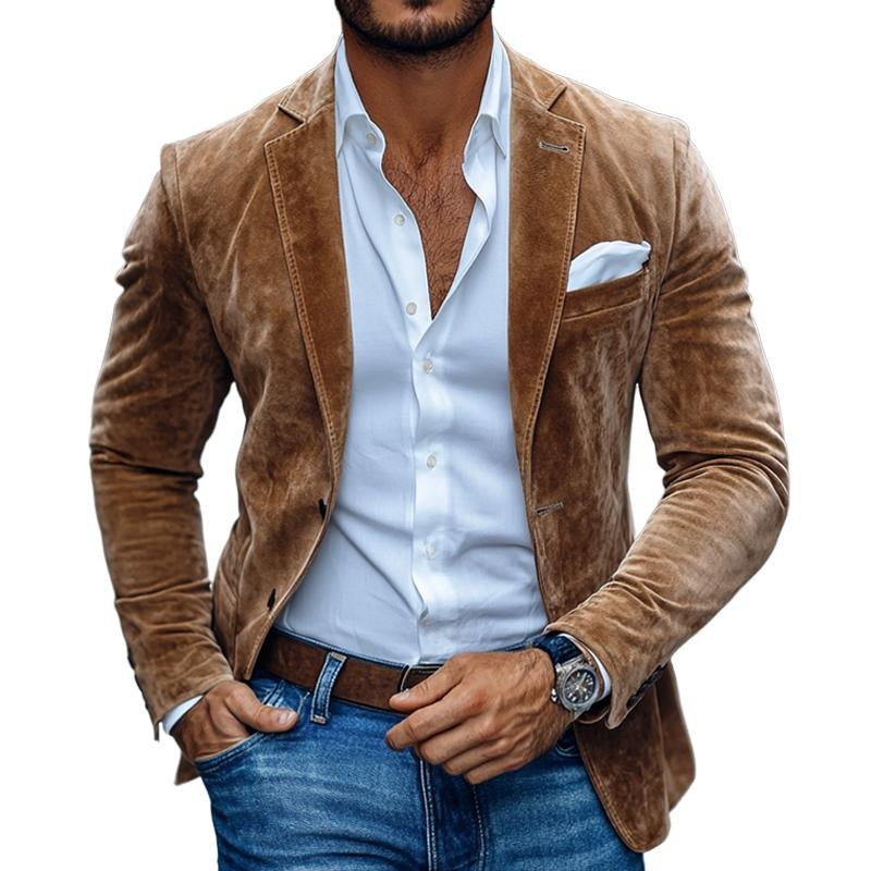Felix | Blazer aus Wildleder Herren Slim Fit Sakko