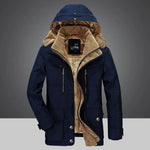 Felix | Parka Herren Gefüttert mit Fleece-Innenfutter Kapuze