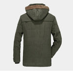 Felix | Parka Herren Gefüttert mit Fleece-Innenfutter Kapuze