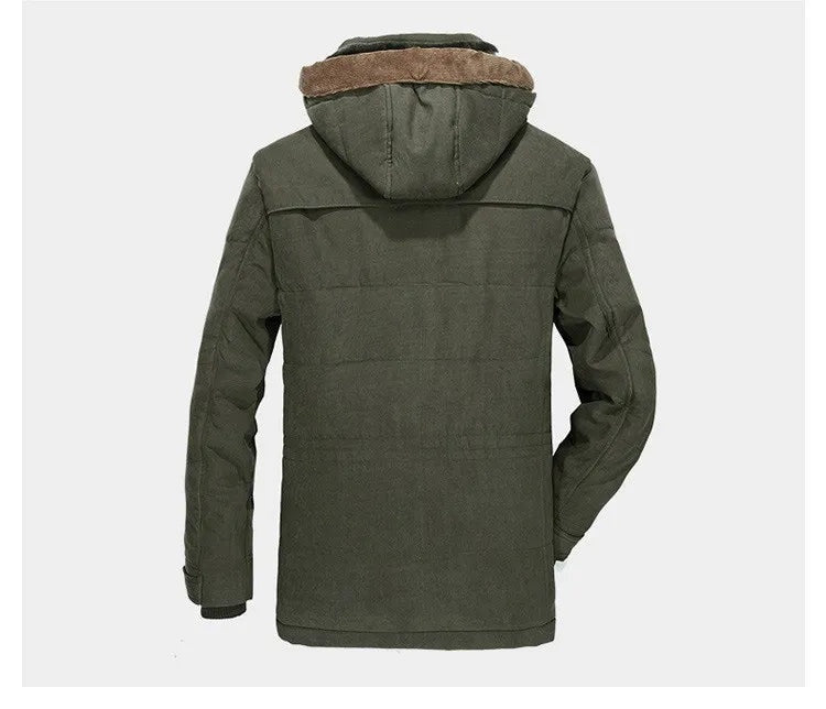 Felix | Parka Herren Gefüttert mit Fleece-Innenfutter Kapuze