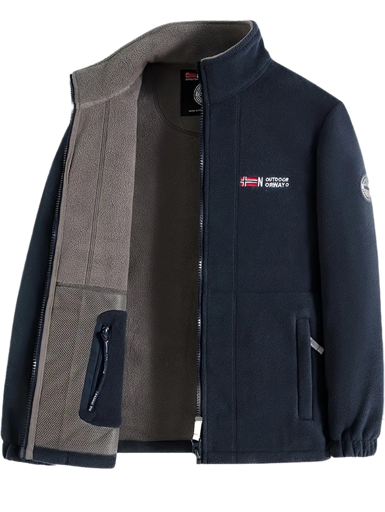 Florian | Fleecejacke Herren Outdoor Stehkragen Reissverschluss
