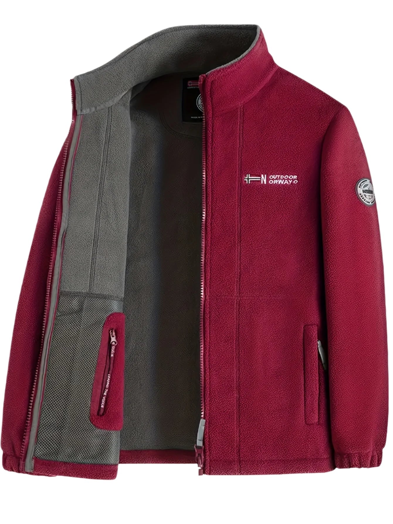 Florian | Fleecejacke Herren Outdoor Stehkragen Reissverschluss