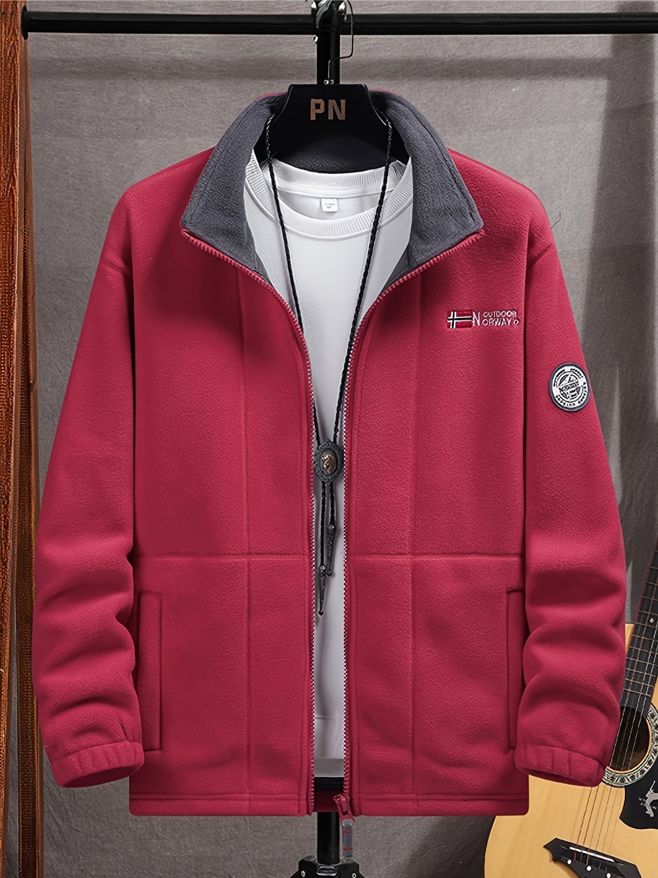 Florian | Fleecejacke Herren Outdoor Stehkragen Reissverschluss
