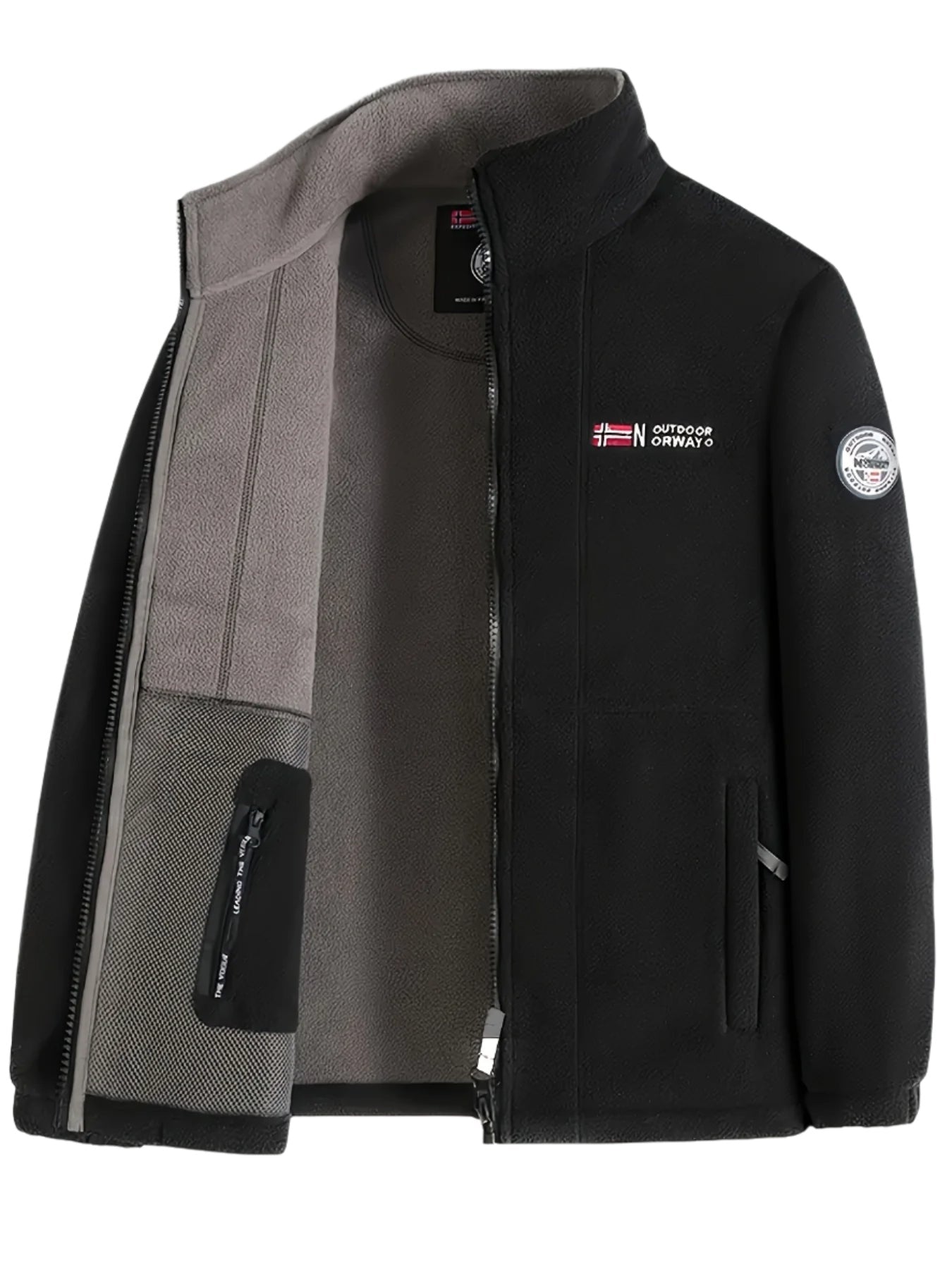 Florian | Fleecejacke Herren Outdoor Stehkragen Reissverschluss