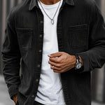 Florian | Hemdjacke Herren Cord Langarm Brusttaschen