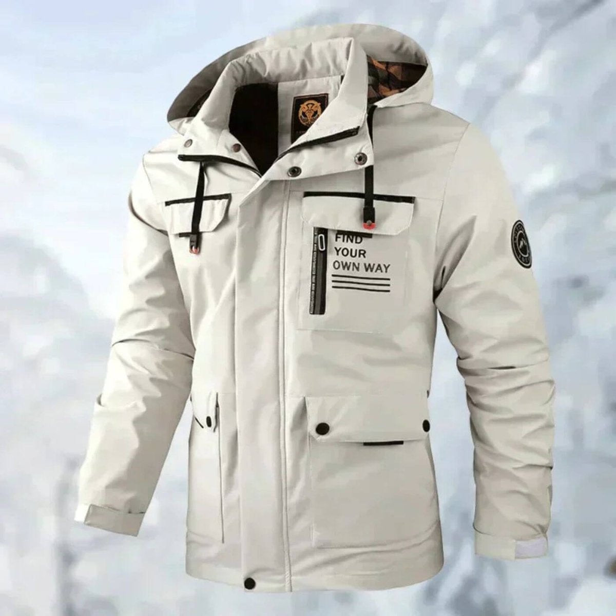 Florian | Regenjacke Herren Wasserdicht mit Kapuze Outdoor