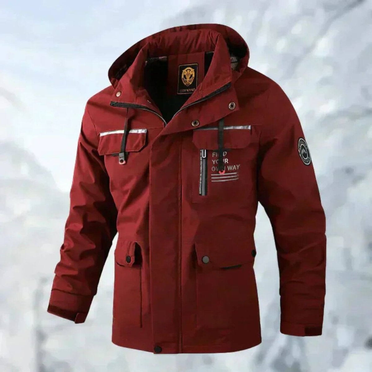 Florian | Regenjacke Herren Wasserdicht mit Kapuze Outdoor