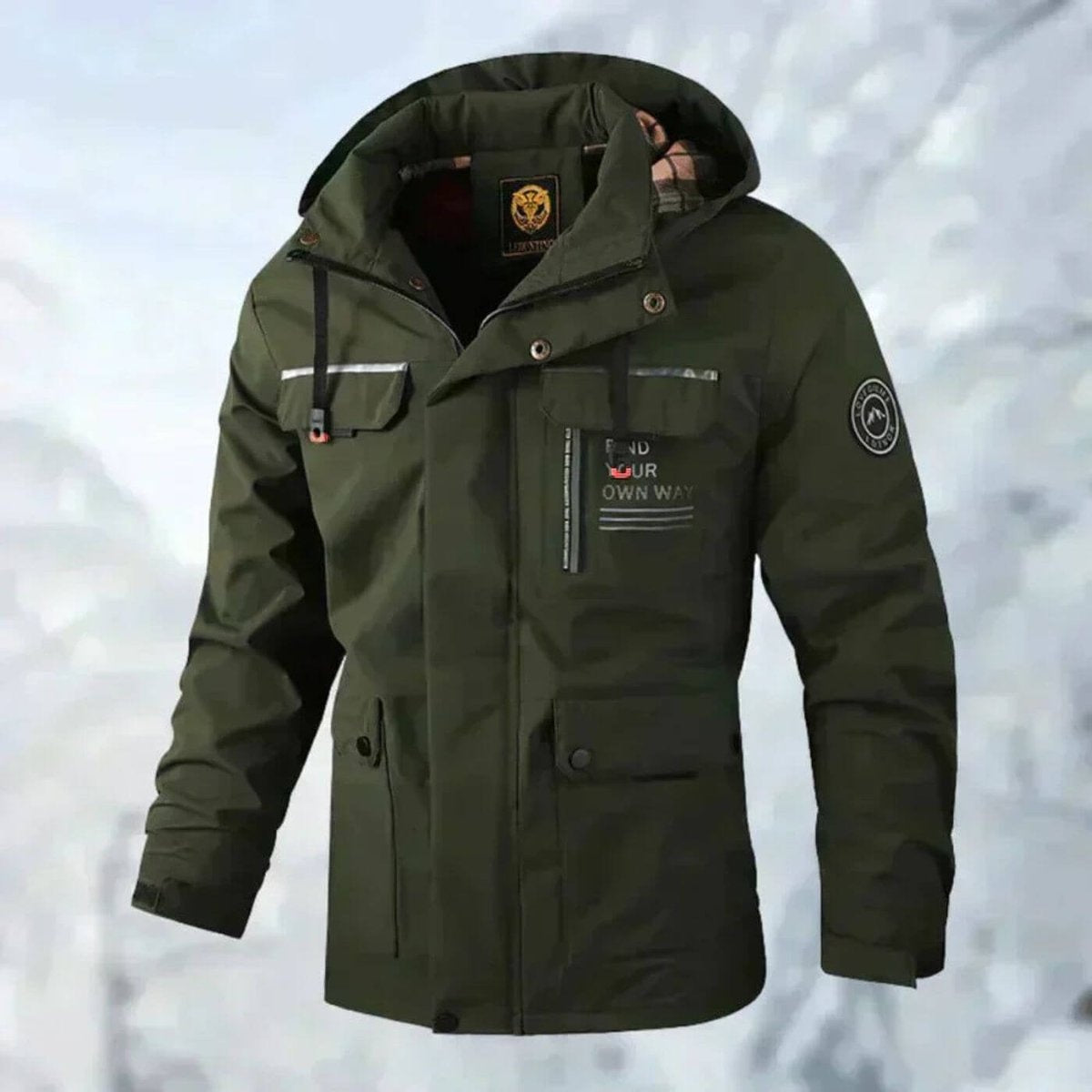Florian | Regenjacke Herren Wasserdicht mit Kapuze Outdoor