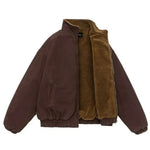 Flurin | Bomberjacke Herren Oversize mit Stehkragen und Teddyfutter