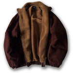 Flurin | Bomberjacke Herren Oversize mit Stehkragen und Teddyfutter