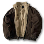Flurin | Bomberjacke Herren Oversize mit Stehkragen und Teddyfutter