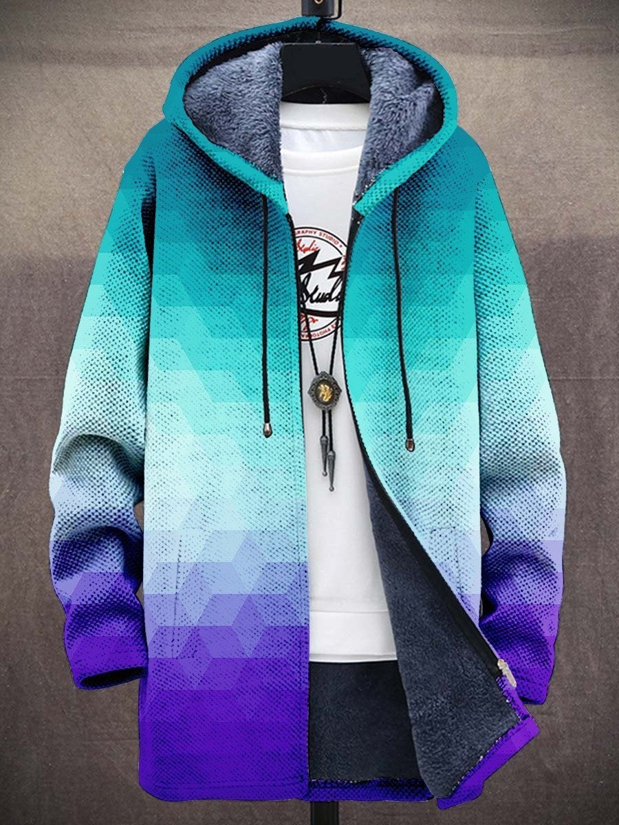 Flurin | Sweatshirt Fleece mit Kapuze Herren Reissverschluss Gefüttert