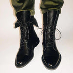Frieda | Schnürstiefel Damen Leder Mittelhoher Schaft