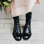 Frieda | Schnürstiefel Damen Leder Mittelhoher Schaft