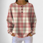Frieda | Weihnachts Sweatshirt Damen Langarm Waffelstruktur