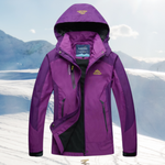 Gabriela | Outdoorjacke Damen mit Kapuze Wasserdicht Wanderjacke