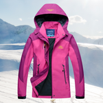 Gabriela | Outdoorjacke Damen mit Kapuze Wasserdicht Wanderjacke