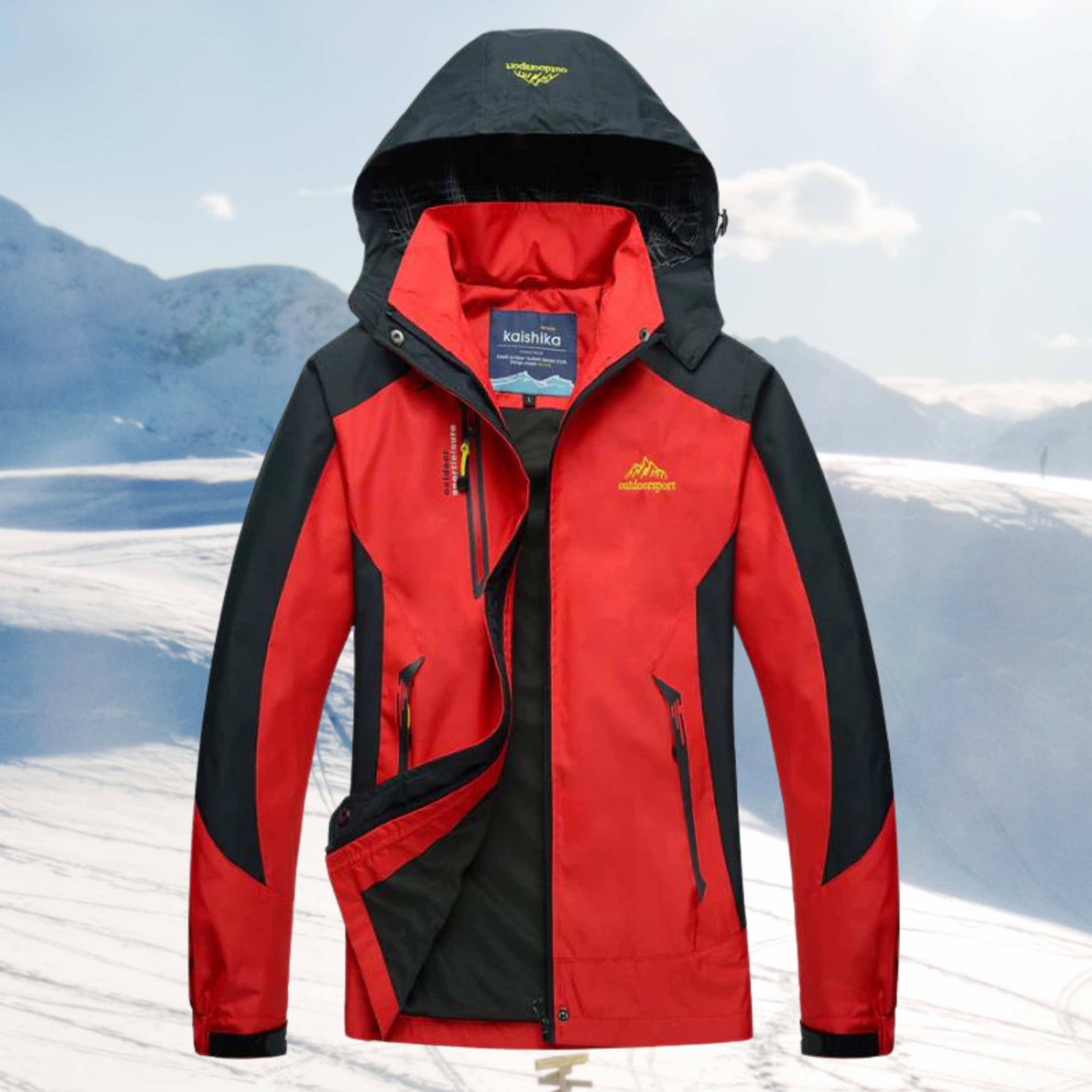 Gabriela | Outdoorjacke Damen mit Kapuze Wasserdicht Wanderjacke