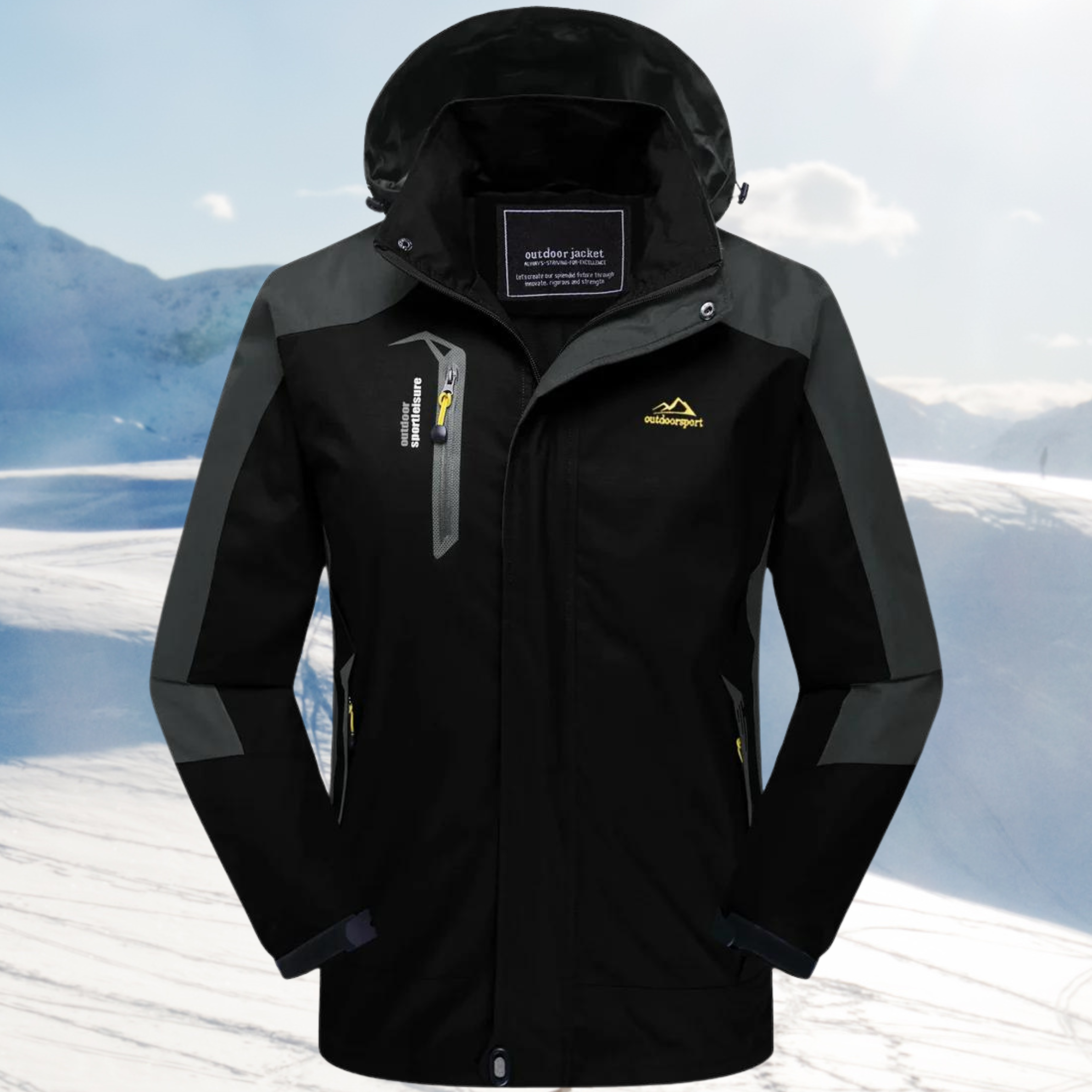Gabriela | Outdoorjacke Damen mit Kapuze Wasserdicht Wanderjacke