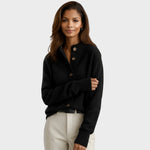 Gian | Gemütliche Strickjacke Herren mit Knopfleiste und Stehkragen