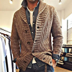 Gian | Strickjacke Herren Zopfmuster Knopfleiste