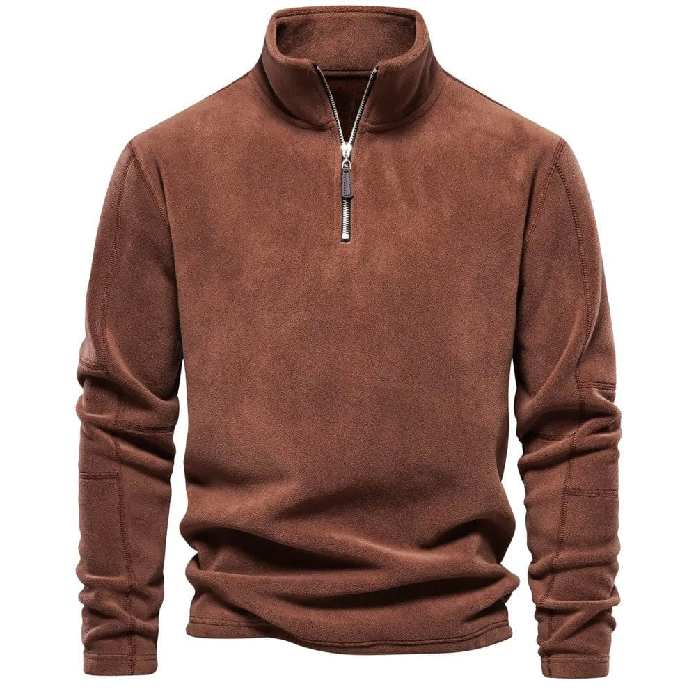 Gion | Sweatshirt mit Viertelreissverschluss Herren Stehkragen