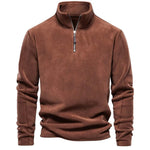Gion | Sweatshirt mit Viertelreissverschluss Herren Stehkragen