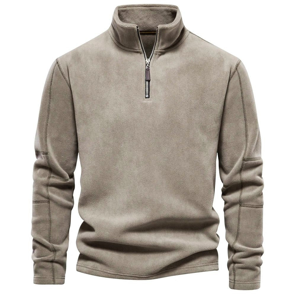 Gion | Sweatshirt mit Viertelreissverschluss Herren Stehkragen