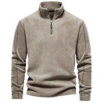 Gion | Sweatshirt mit Viertelreissverschluss Herren Stehkragen