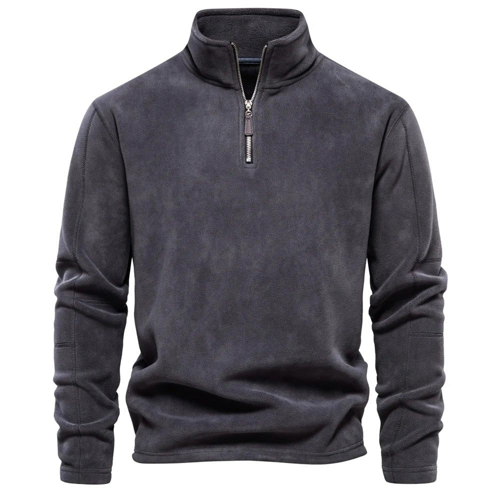 Gion | Sweatshirt mit Viertelreissverschluss Herren Stehkragen