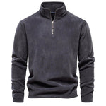 Gion | Sweatshirt mit Viertelreissverschluss Herren Stehkragen