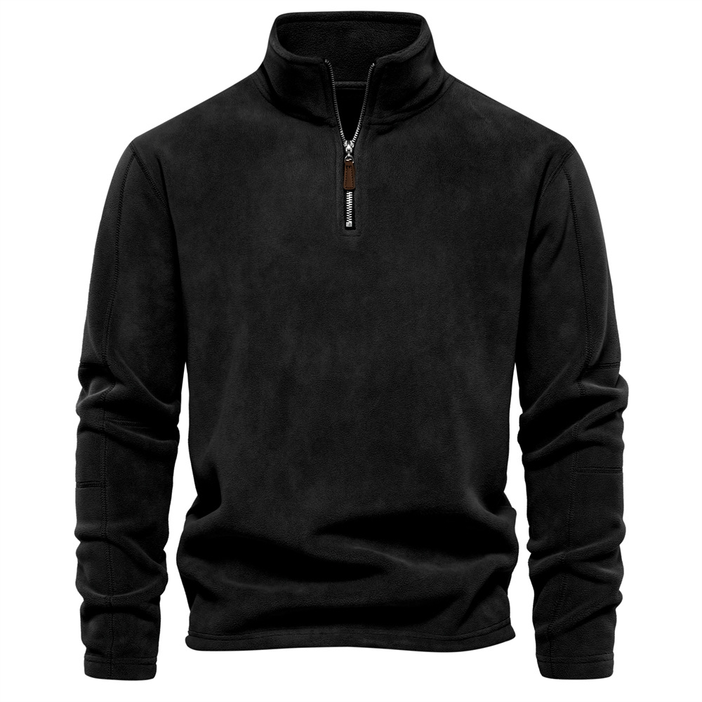 Gion | Sweatshirt mit Viertelreissverschluss Herren Stehkragen