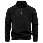 Gion | Sweatshirt mit Viertelreissverschluss Herren Stehkragen