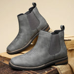 Gregor | Chelsea Boots Stiefel Herren Kunstleder Western-Stil Blockabsatz