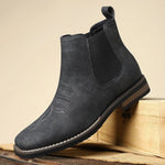 Gregor | Chelsea Boots Stiefel Herren Kunstleder Western-Stil Blockabsatz