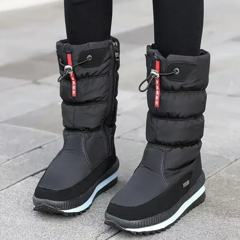Hannah | Wasserdichte Schneestiefel Gefüttert Stiefel Damen Reissverschluss