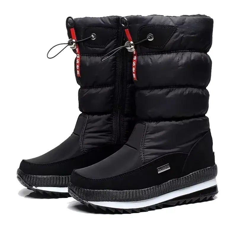 Hannah | Wasserdichte Schneestiefel Gefüttert Stiefel Damen Reissverschluss