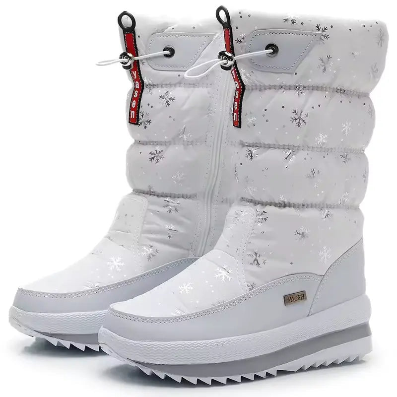 Hannah | Wasserdichte Schneestiefel Gefüttert Stiefel Damen Reissverschluss