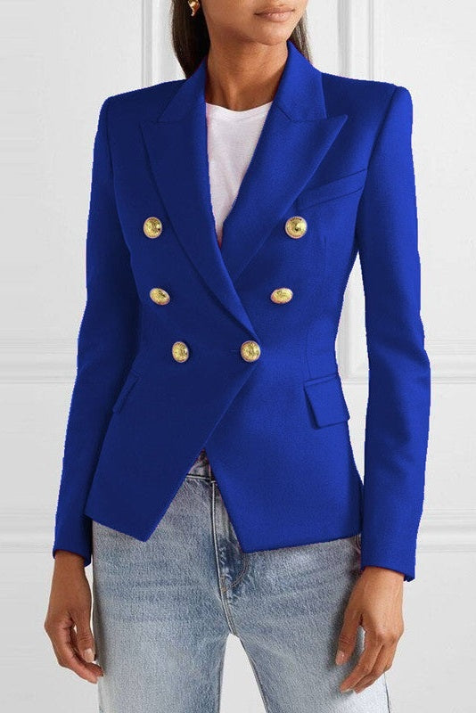 Heidi | Blazer Damen Zweireiher Goldknöpfe Tailliert