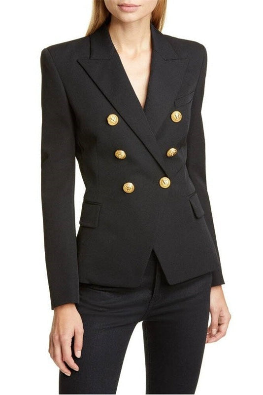 Heidi | Blazer Damen Zweireiher Goldknöpfe Tailliert