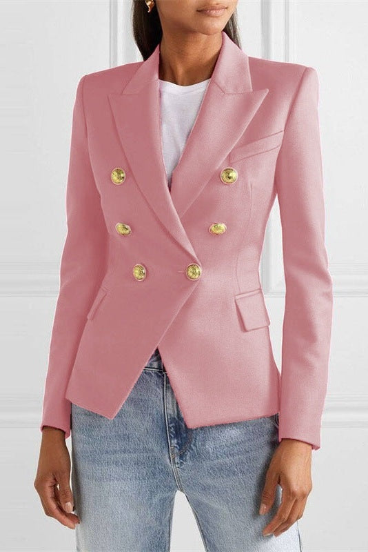 Heidi | Blazer Damen Zweireiher Goldknöpfe Tailliert