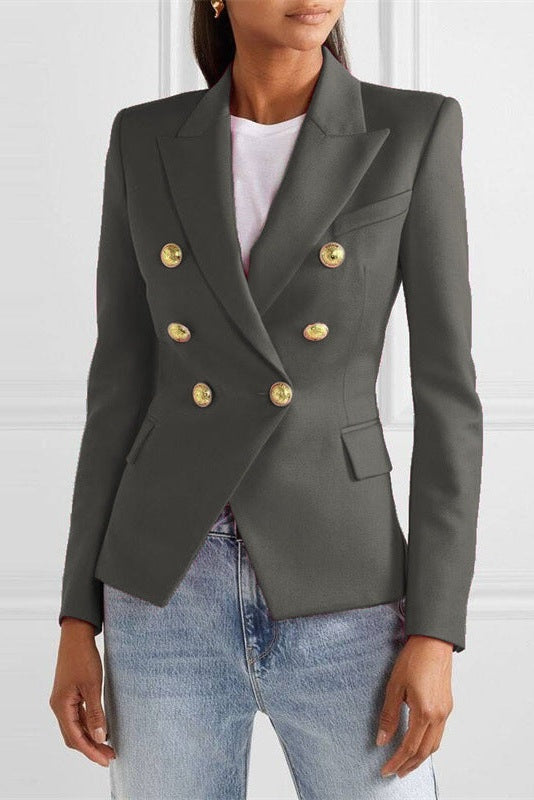 Heidi | Blazer Damen Zweireiher Goldknöpfe Tailliert