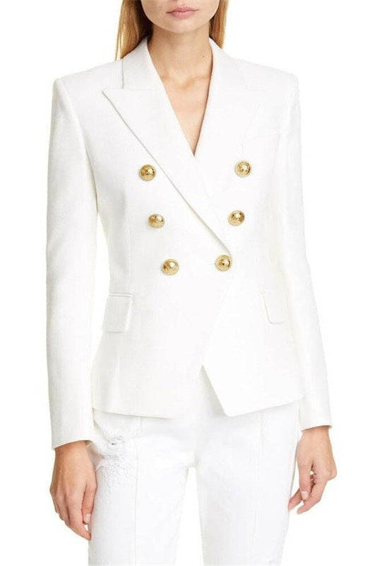 Heidi | Blazer Damen Zweireiher Goldknöpfe Tailliert