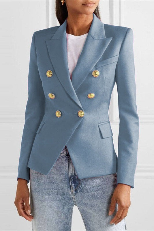 Heidi | Blazer Damen Zweireiher Goldknöpfe Tailliert