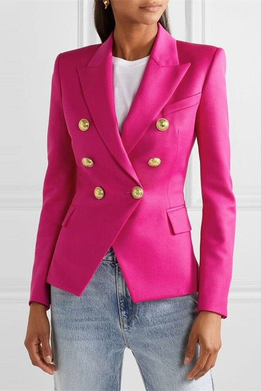 Heidi | Blazer Damen Zweireiher Goldknöpfe Tailliert