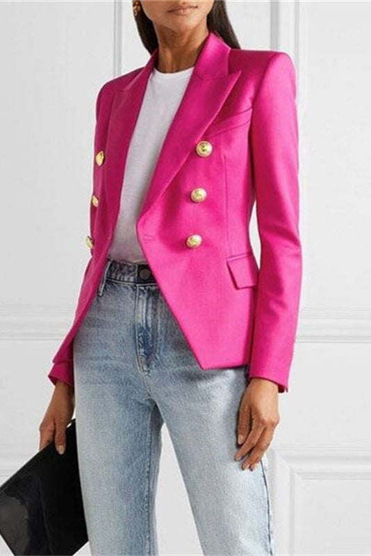 Heidi | Blazer Damen Zweireiher Goldknöpfe Tailliert