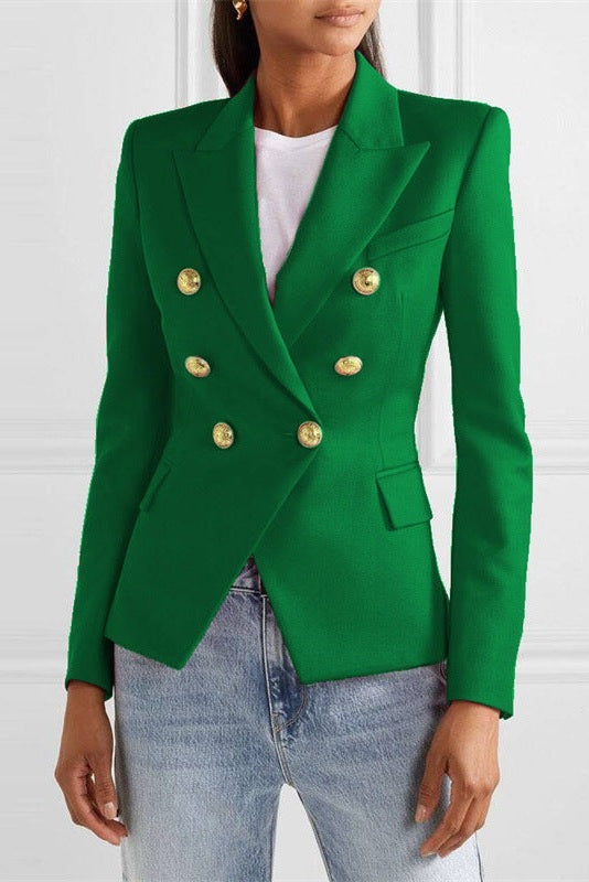 Heidi | Blazer Damen Zweireiher Goldknöpfe Tailliert