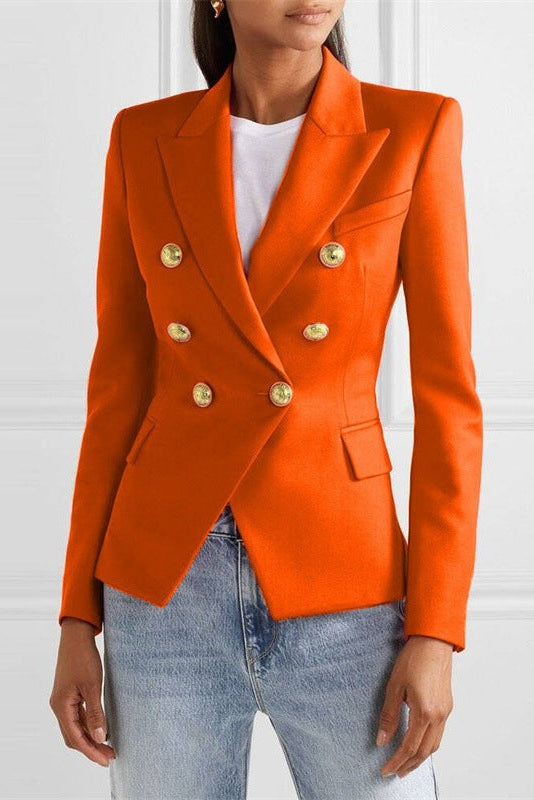 Heidi | Blazer Damen Zweireiher Goldknöpfe Tailliert
